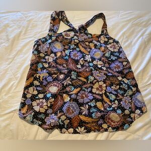 Ann Taylor Boho Floral Sleeveless Top